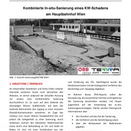 SR003 „Kombinierte In-situ-Sanierung eines KW-Schadens am Hauptbahnhof Wien“